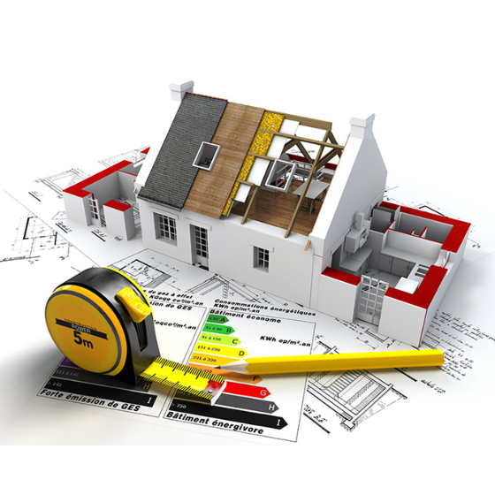 plano y maqueta casa