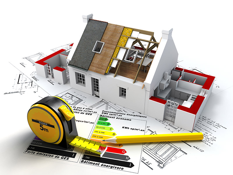 plano y maqueta casa