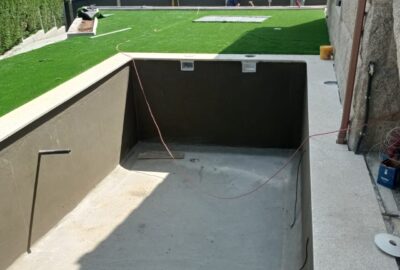 proceso construcción piscina